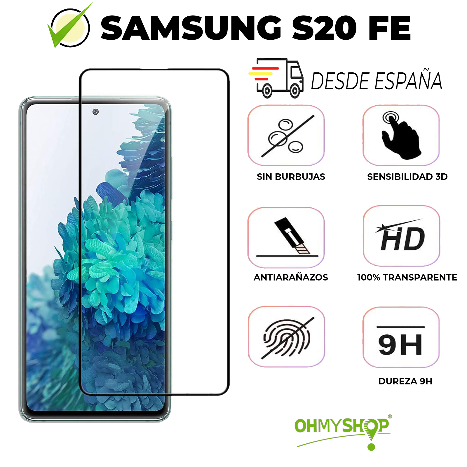 protector pantalla Samsung Galaxy S20 FE (Fan Edition)