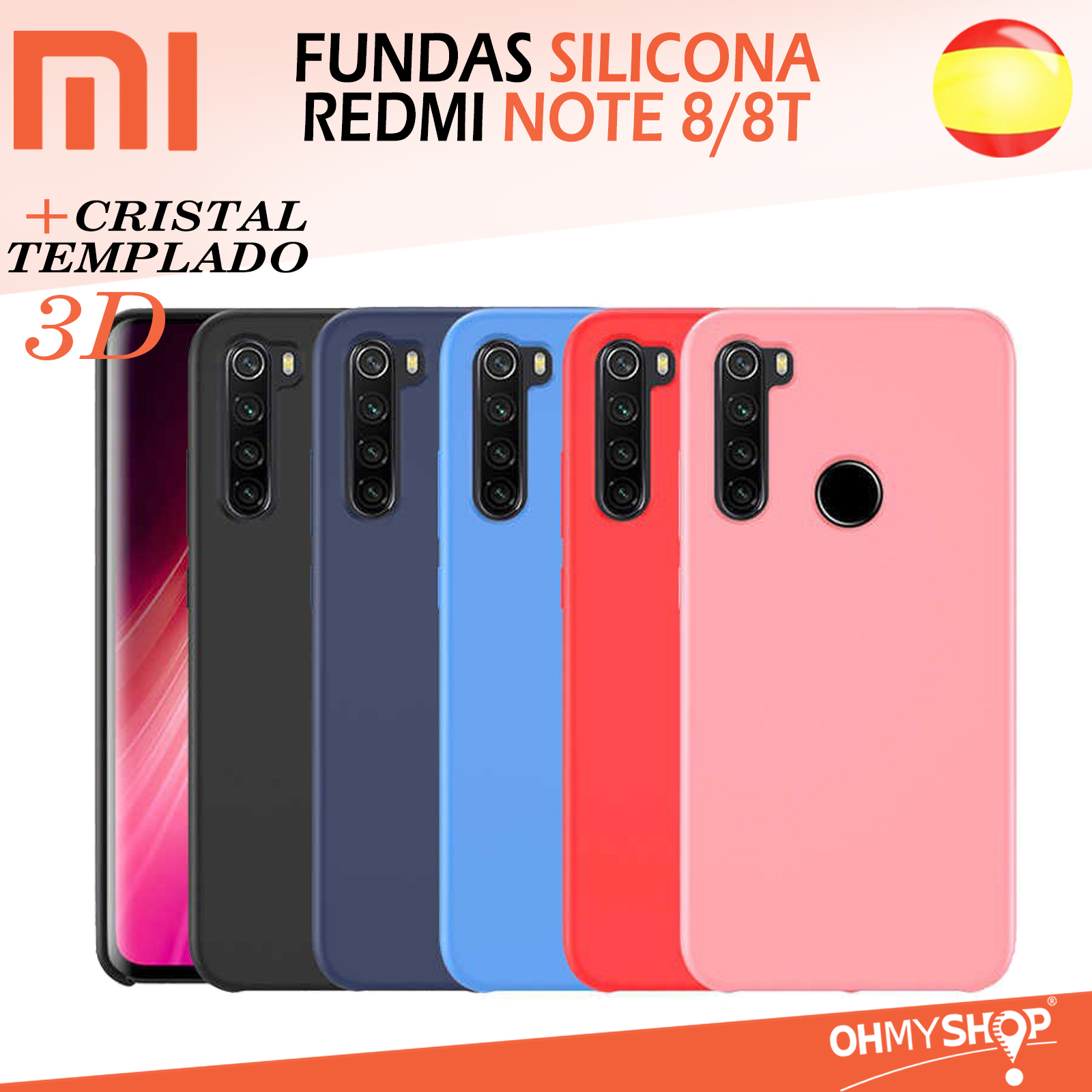 kwmobile Funda compatible con Xiaomi Redmi Note 8 Pro - Funda de silicona  TPU con acabado suave - Rosa de invierno